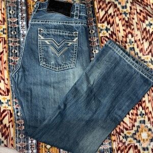 Classic Blue Straight-Leg Jeans